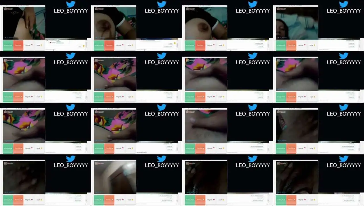 9 Ome TV Baju Hitam Elus Memek
