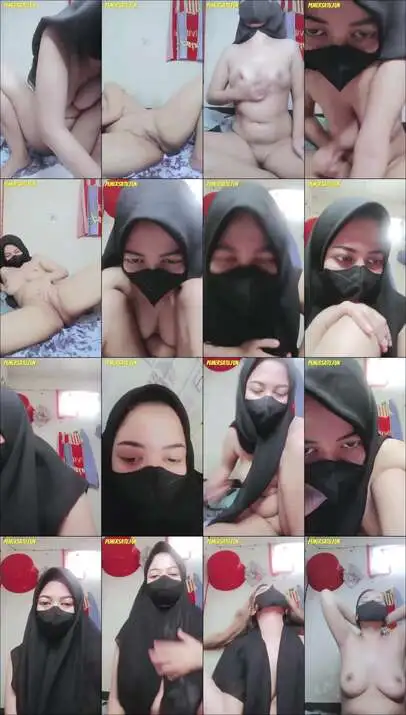 hijab hitam keenakan entotin dildo(2023...