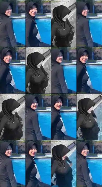 hijab renang toket gede