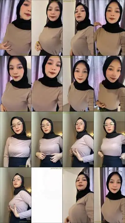jilbab anggun toket gede pamer susu
