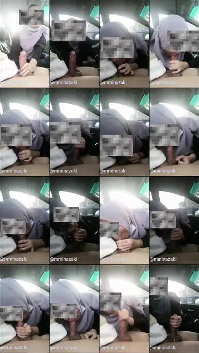 Jilbab BJ dalam mobil