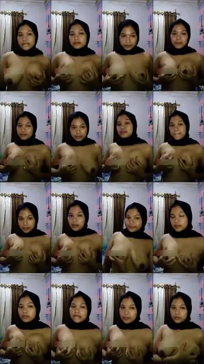 Jilbab Hitam Alim Remas Susu gorden cok...
