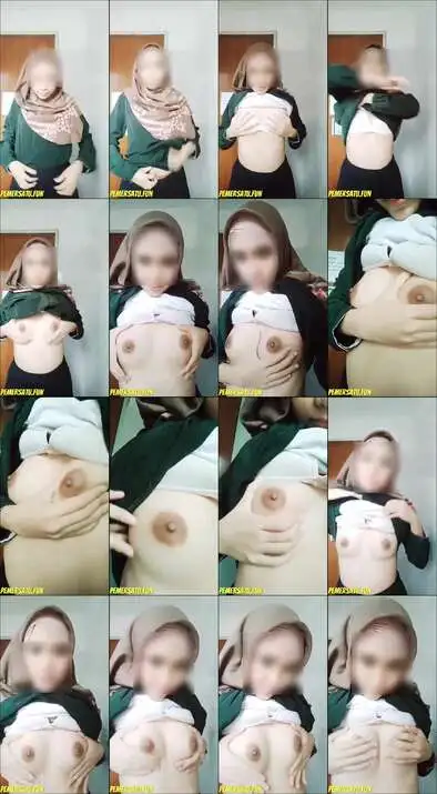 jilbab pamer susu padat