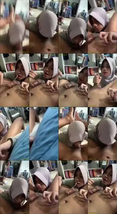 jilbab putih sepong kontol cowoknya sen...
