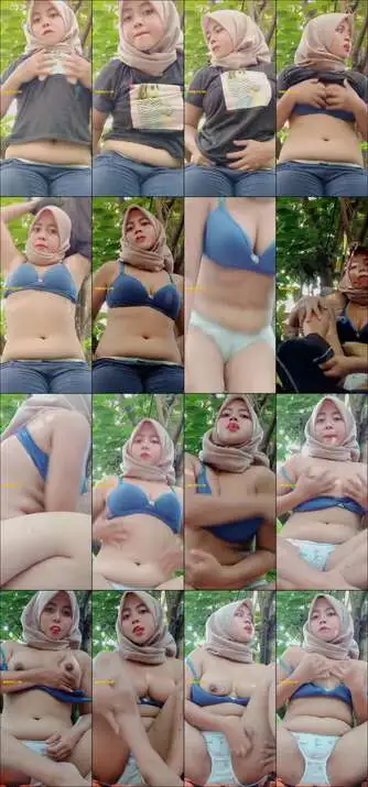 jilbab sudah nafsu colmek di kebun ayah...
