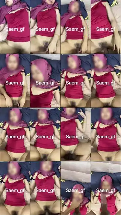 main sama ayang hijab, crot di muka