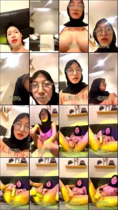 Panya Hijab Live Colmek Pakai Timun Bok...