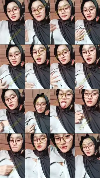 tiktoker jilbab kacamata cantik GG86 8
