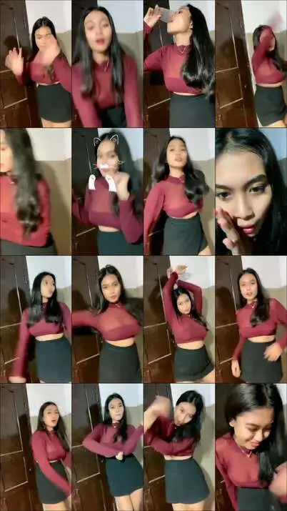 t.me/beningmantap Cika Pake Baju Transp...