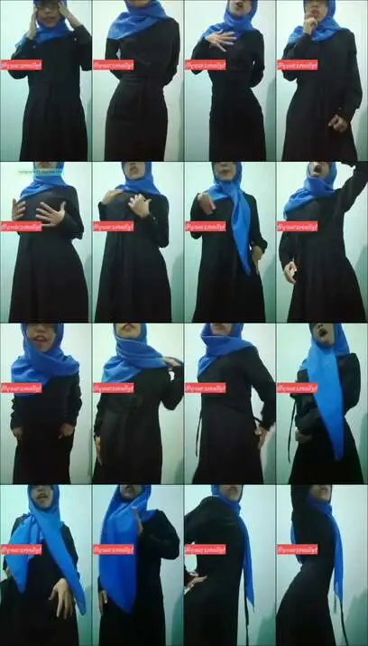 viral bokeh link hijab biru tocil doyan...