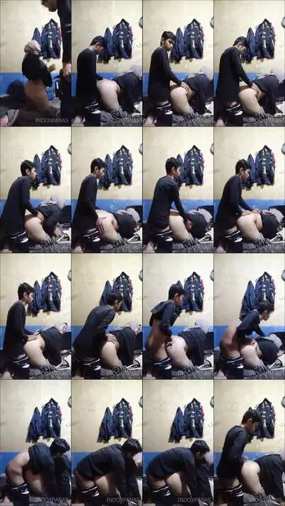 Viral Jilbab Kacamata Ngewe Dikos kosan...